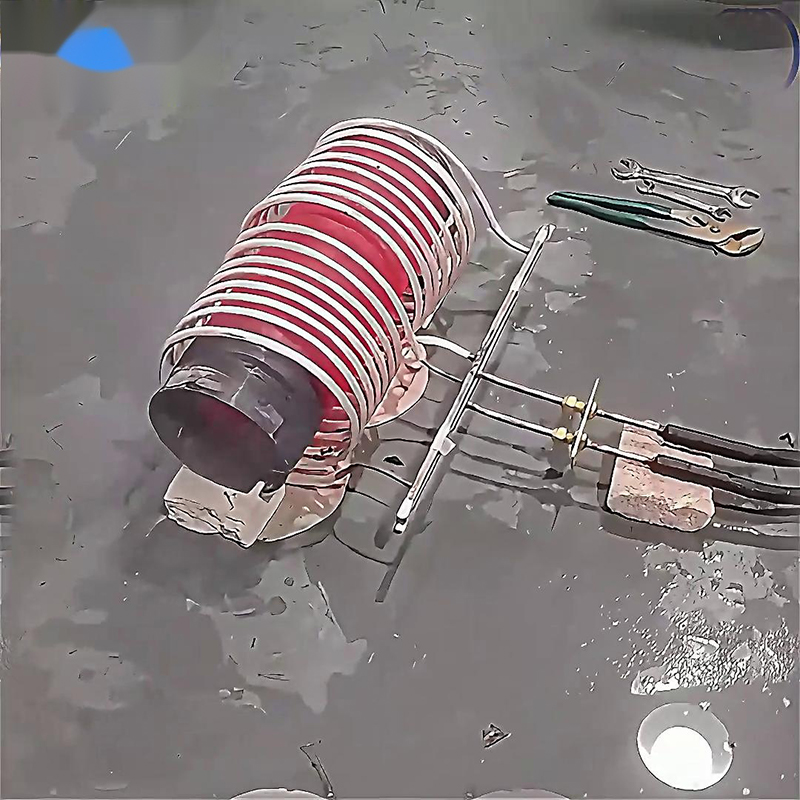 中頻91看片免费观看加熱設備對直徑180mm、長度300mm的鋼管進行加熱測試